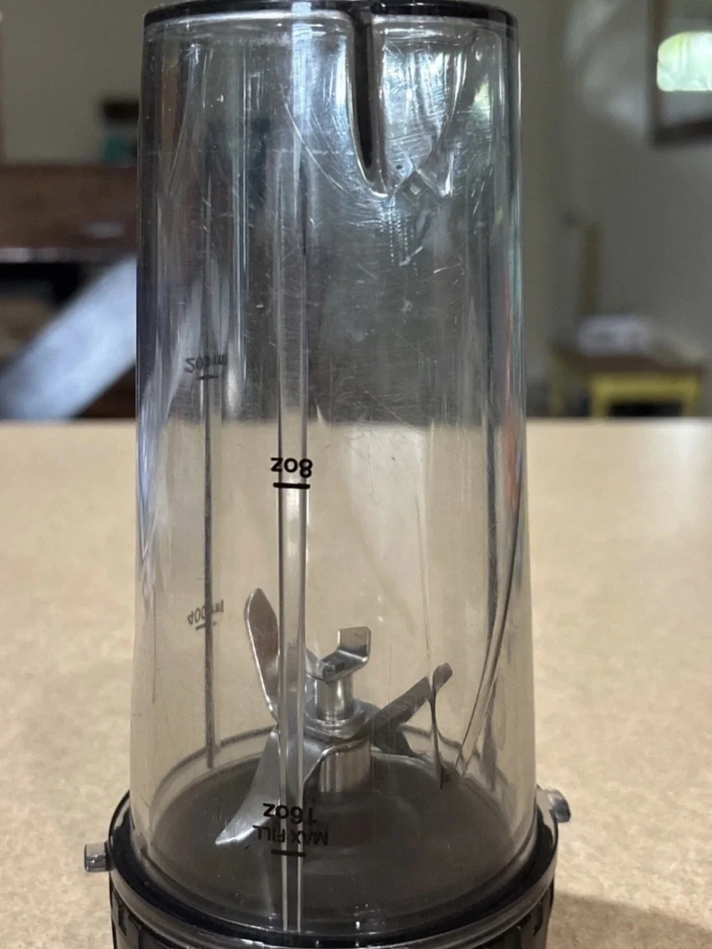 Ninja Clear Blender Cup with Stainless Steel Blades - Black Base
